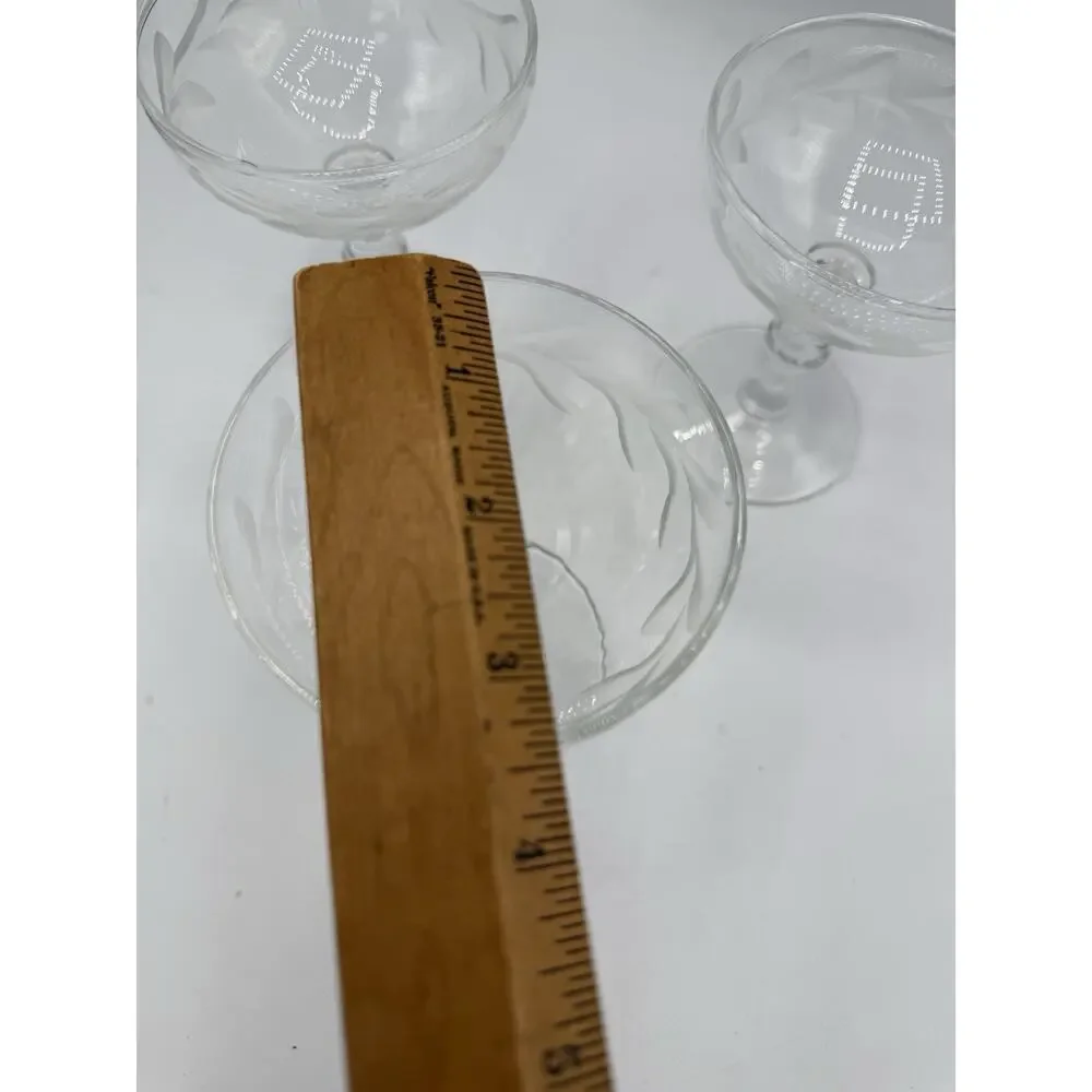 Set Of 3 Morgantown Champagne Glasses